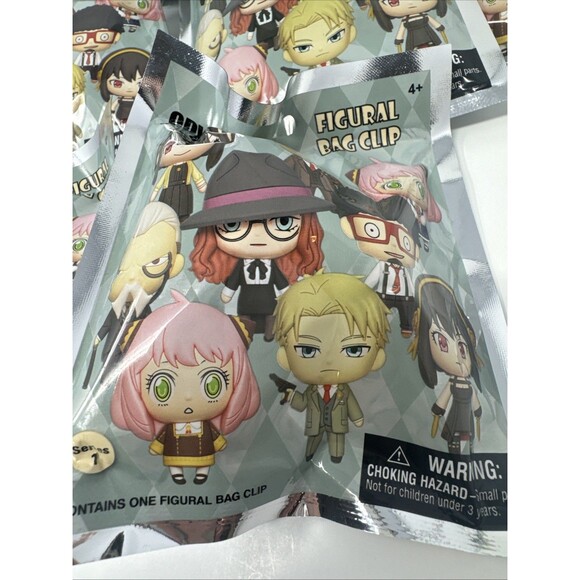 Spy Family Series 1 Figural Bag Clips (Sealed Packs) Lot Of 7 NEW MYSTERY BLIND - Picture 2 of 5